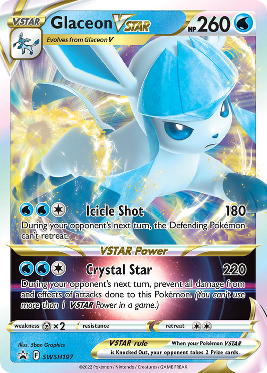 Glaceon VSTAR SWSH197/307 Promo SWSH Black Star Promos