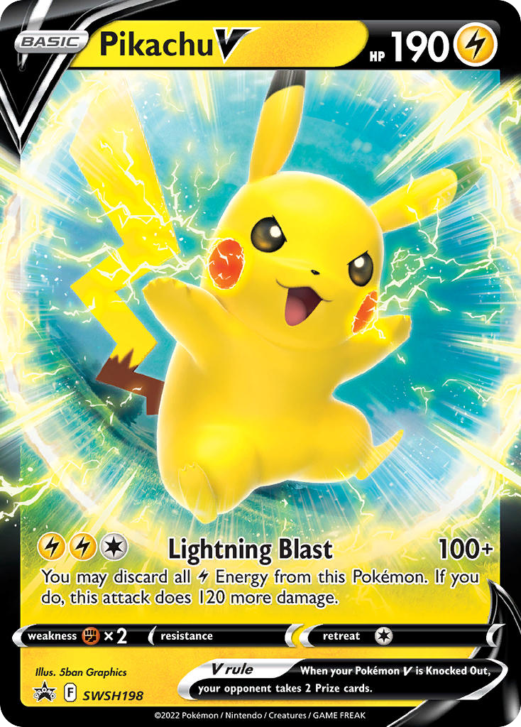 Pikachu V SWSH198/307 Promo SWSH Black Star Promos