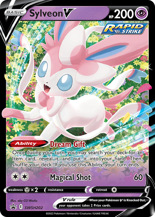 Sylveon V SWSH202/307 Promo SWSH Black Star Promos