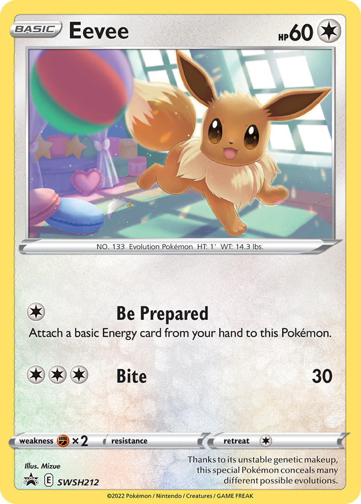 Eevee SWSH212/307 Promo SWSH Black Star Promos