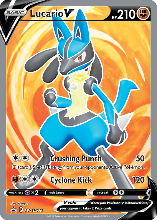 Lucario V SWSH213/307 Promo SWSH Black Star Promos