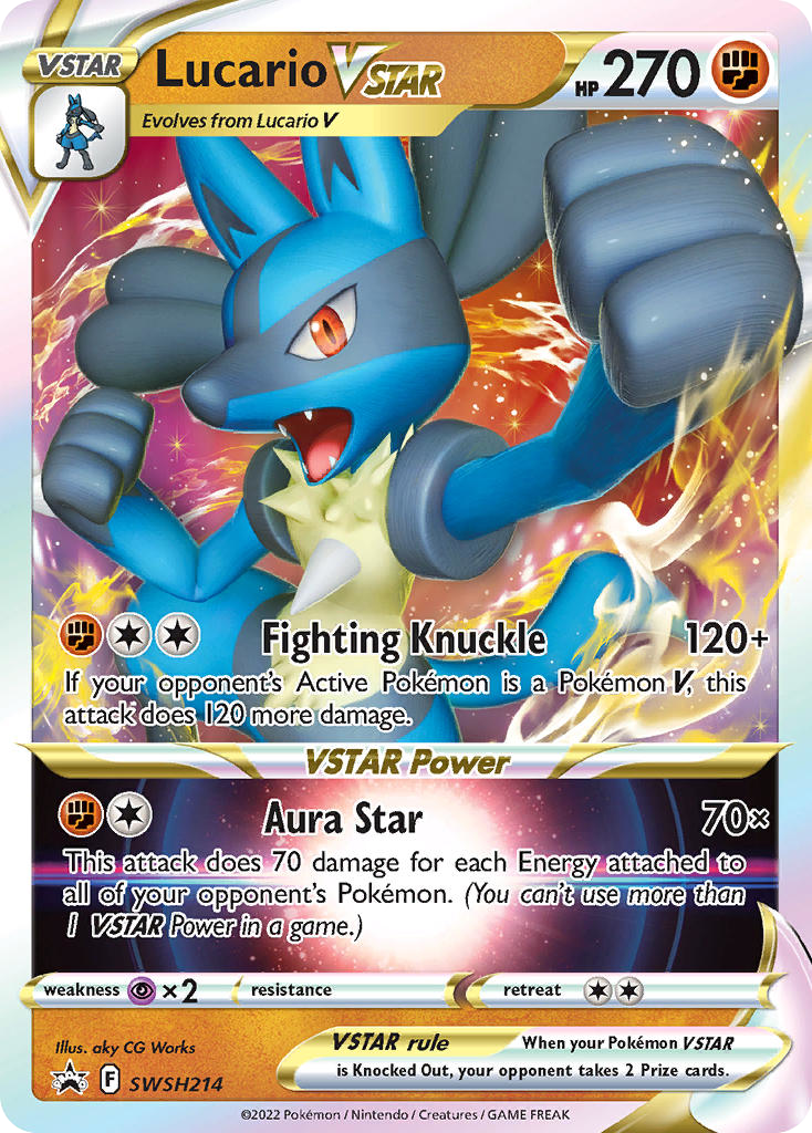 Lucario VSTAR SWSH214/307 Promo SWSH Black Star Promos