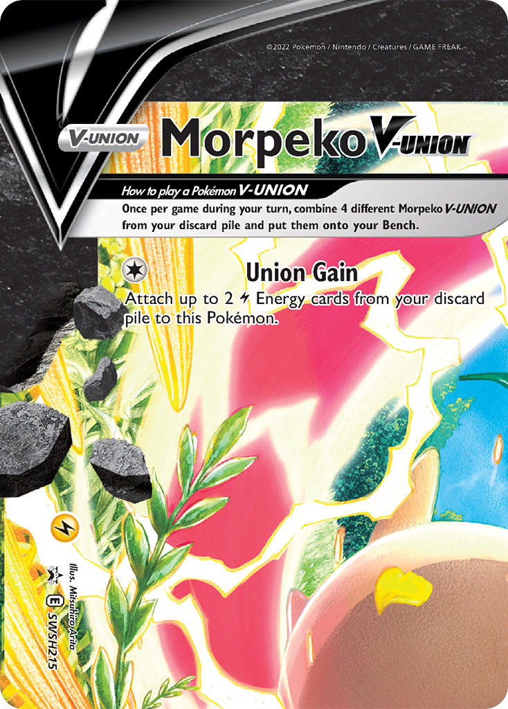 Morpeko V-UNION SWSH215/307 Promo SWSH Black Star Promos