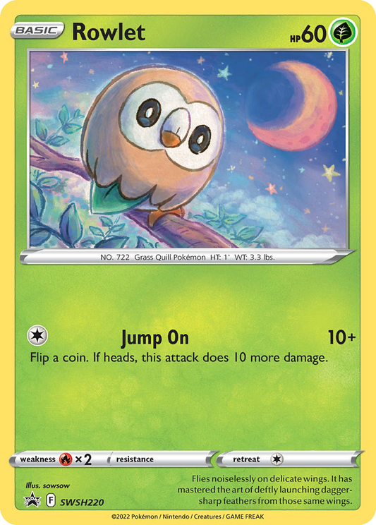 Rowlet SWSH220/307 Promo SWSH Black Star Promos