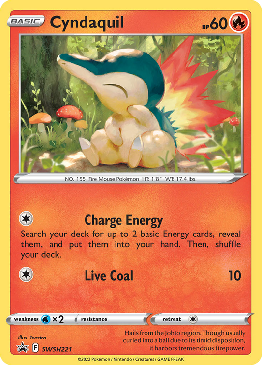 Cyndaquil SWSH221/307 Promo SWSH Black Star Promos