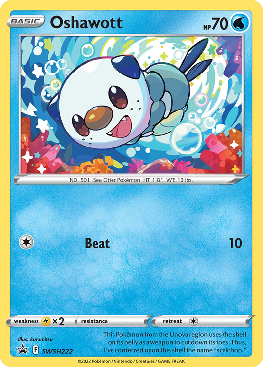 Oshawott SWSH222/307 Promo SWSH Black Star Promos