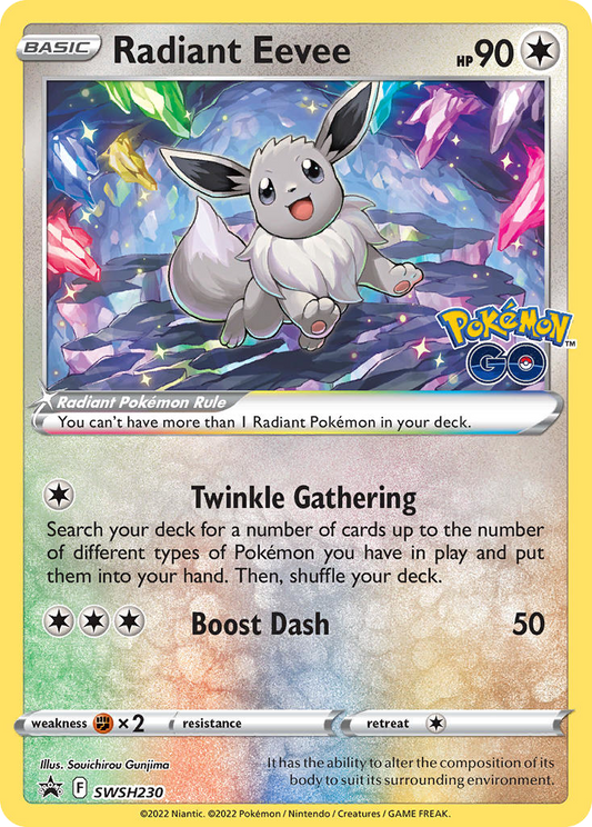 Radiant Eevee SWSH230/307 Promo SWSH Black Star Promos