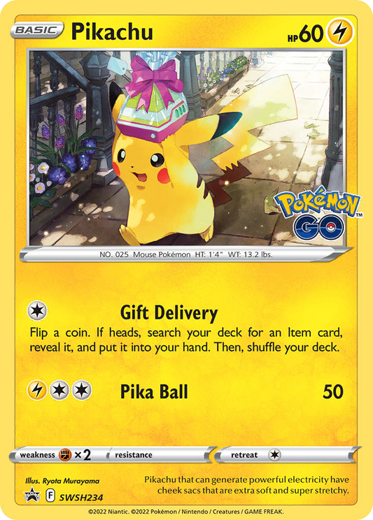 Pikachu SWSH234/307 Promo SWSH Black Star Promos