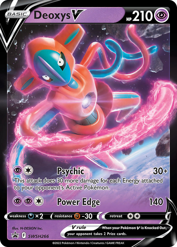 Deoxys V SWSH266/307 Promo SWSH Black Star Promos