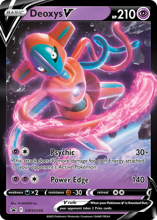 Deoxys V SWSH266/307 Promo SWSH Black Star Promos