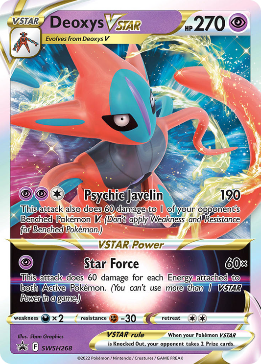 Deoxys VSTAR SWSH268/307 Promo SWSH Black Star Promos