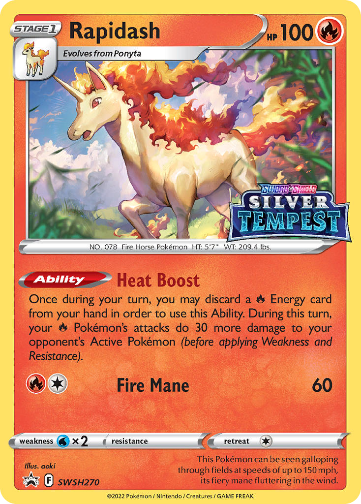 Rapidash SWSH270/307 Promo SWSH Black Star Promos