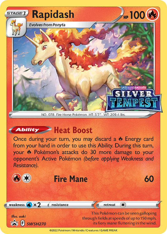 Rapidash SWSH270/307 Promo SWSH Black Star Promos