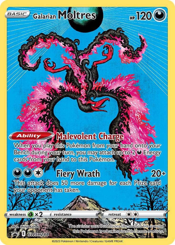 Galarian Moltres SWSH284/307 Promo SWSH Black Star Promos