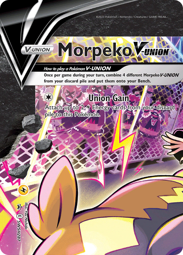 Morpeko V-UNION SWSH287/307 Promo SWSH Black Star Promos