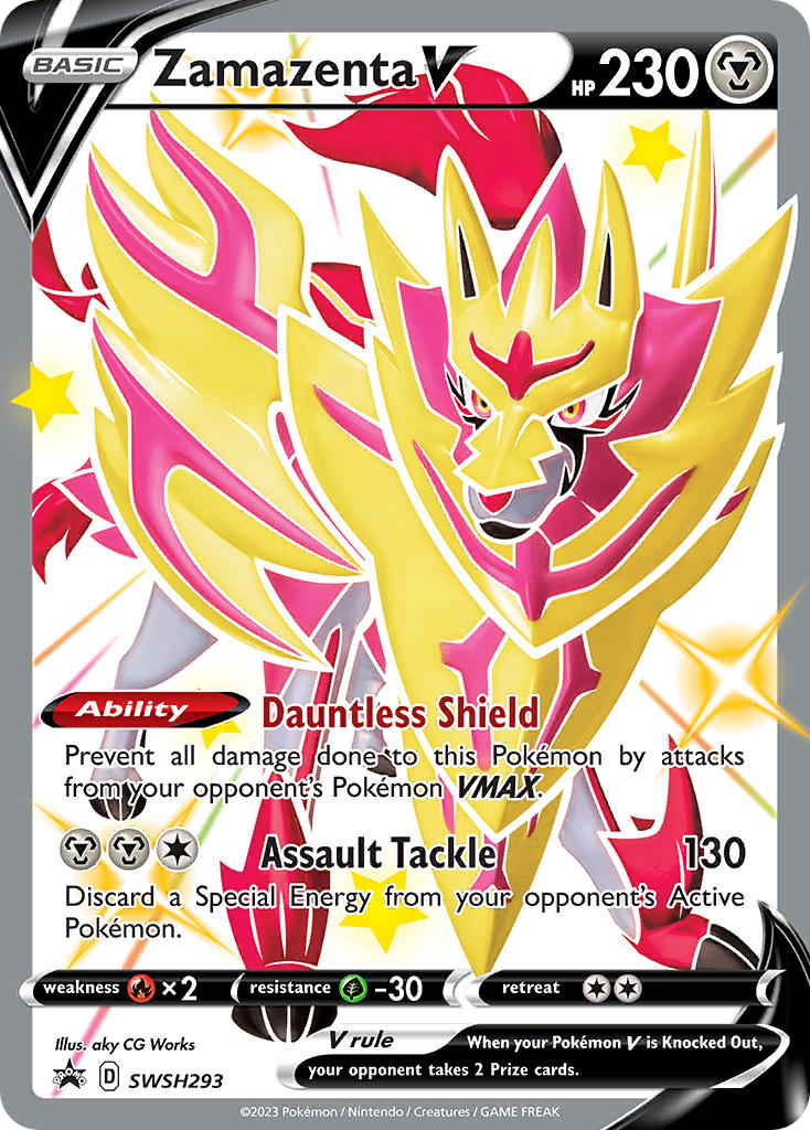 Zamazenta V SWSH293/307 Promo SWSH Black Star Promos