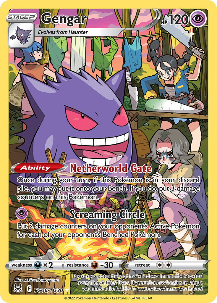 Gengar TG06/030 Trainer Gallery Rare Holo Lost Origin Trainer Gallery