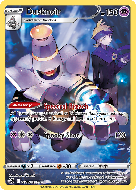 Dusknoir TG06/030 Trainer Gallery Rare Holo Brilliant Stars Trainer Gallery