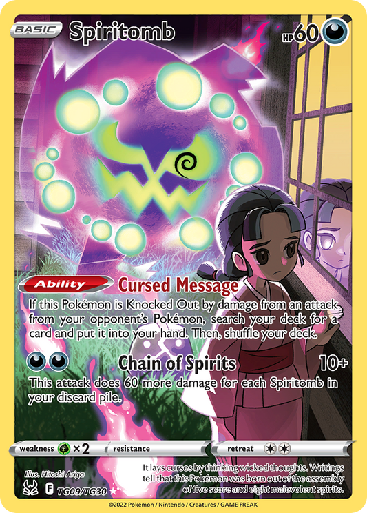 Spiritomb TG09/030 Trainer Gallery Rare Holo Lost Origin Trainer Gallery