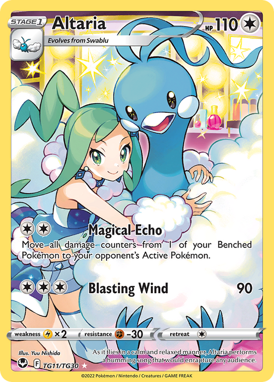 Altaria TG11/030 Trainer Gallery Rare Holo Silver Tempest Trainer Gallery