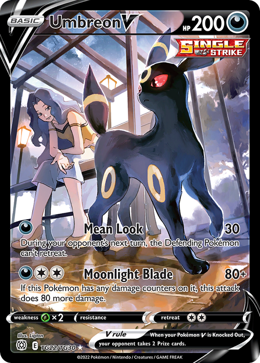 Umbreon V TG22/030 Rare Holo V Brilliant Stars Trainer Gallery