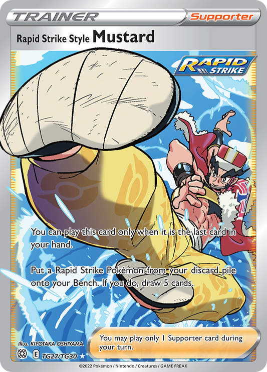 Rapid Strike Style Mustard TG27/030 Rare Ultra Brilliant Stars Trainer Gallery