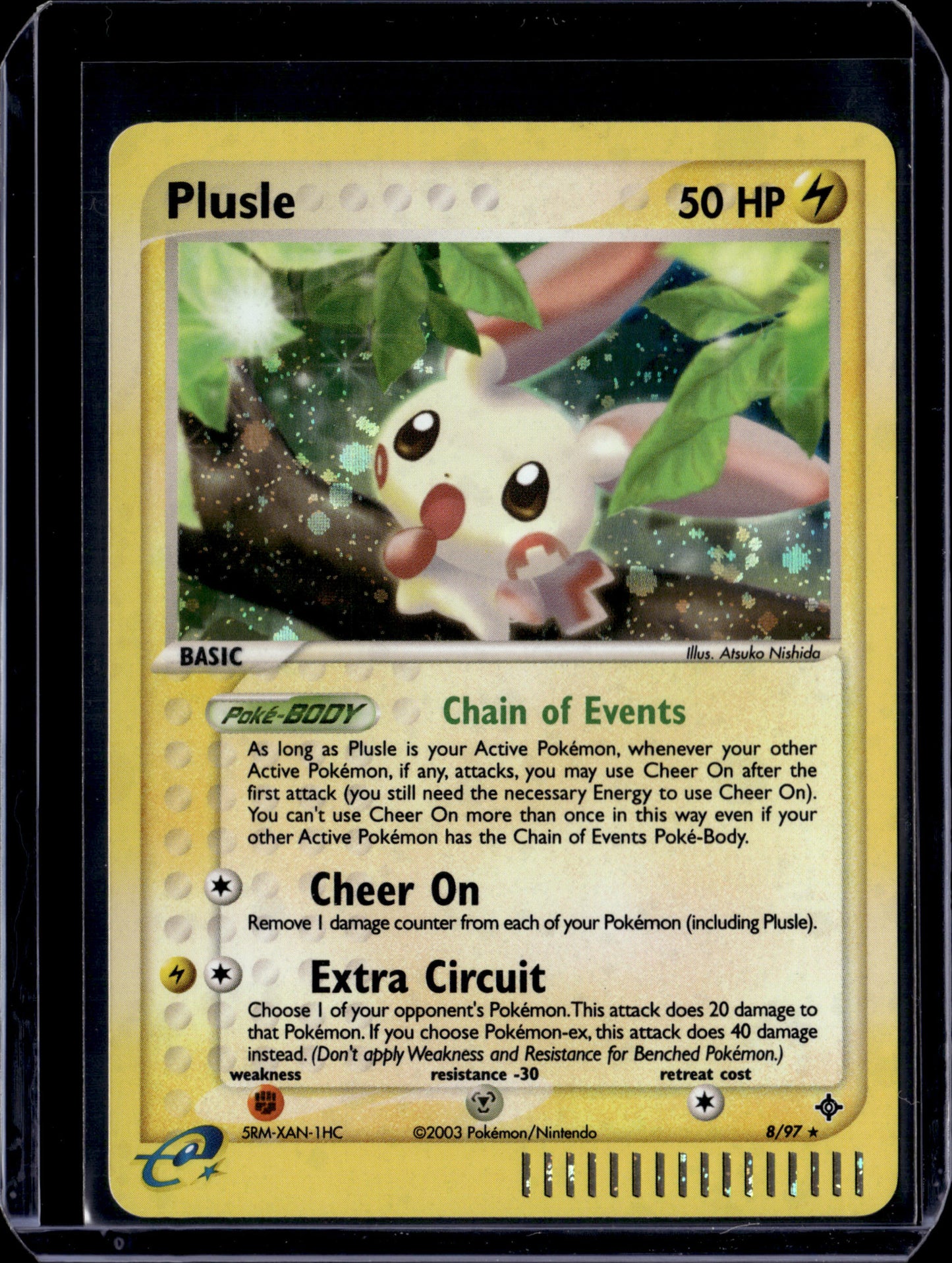 Plusle Dragon #8/97 Holofoil Pokémon Card (front)