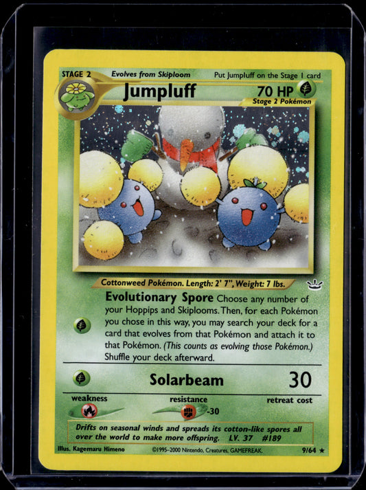 Jumpluff Neo Revelation #09/64 Unlimited Holofoil Pokémon Card (front)