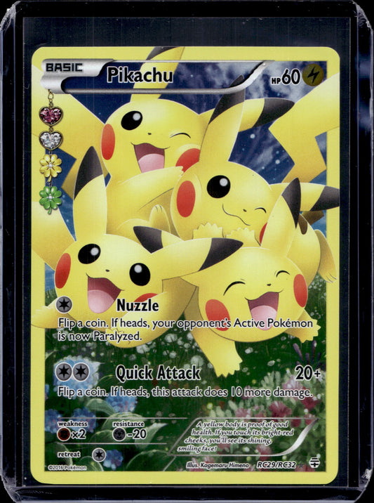 Pikachu (Full Art) Generations: Radiant Collection #RC29/RC32 Holofoil Pokémon C (front)