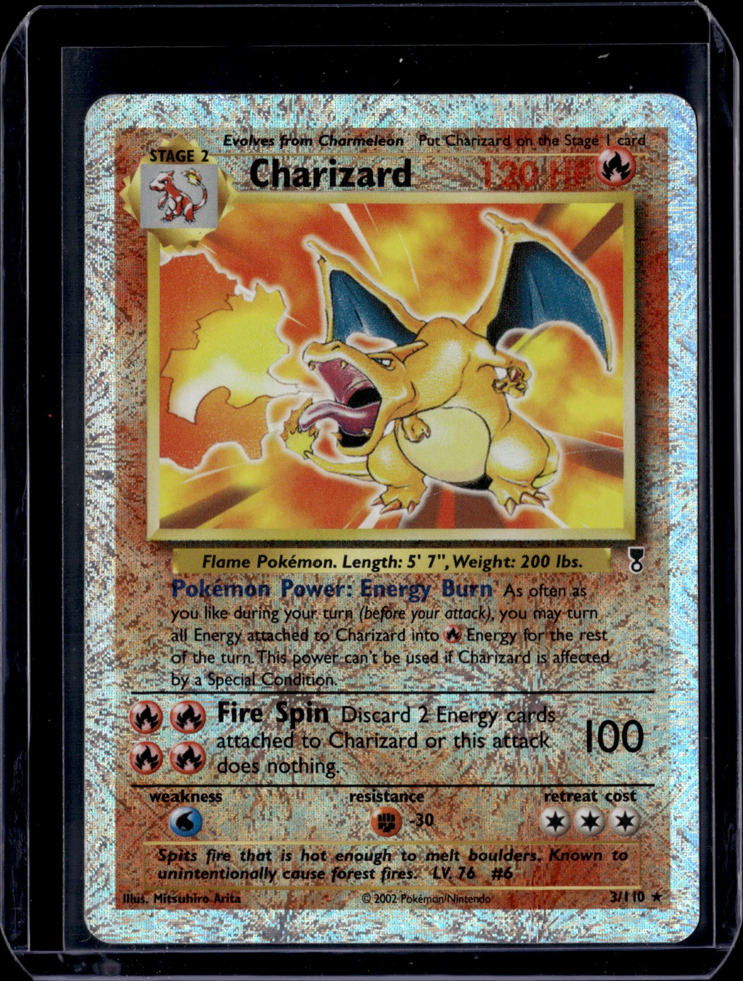 Charizard Legendary Collection #003/110 Reverse Holofoil Pokémon Card (front)