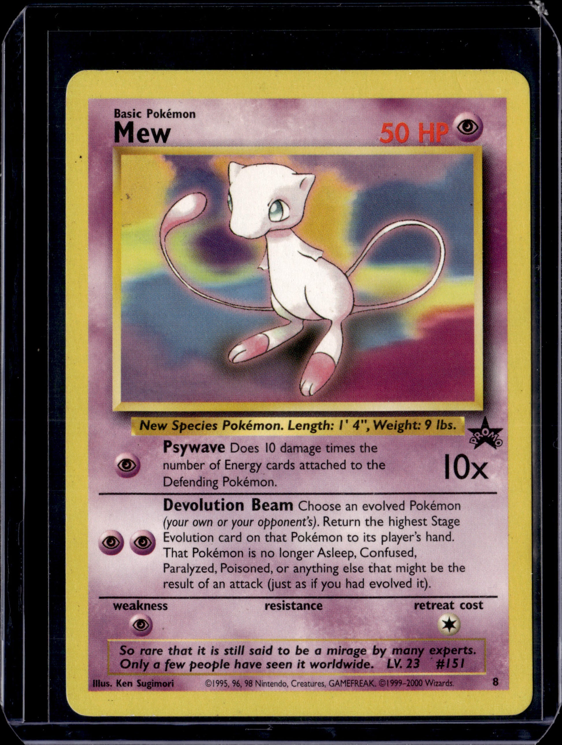 Mew - 8 (Glossy Finish) WoTC Promo #8 Normal Pokémon Card (front)