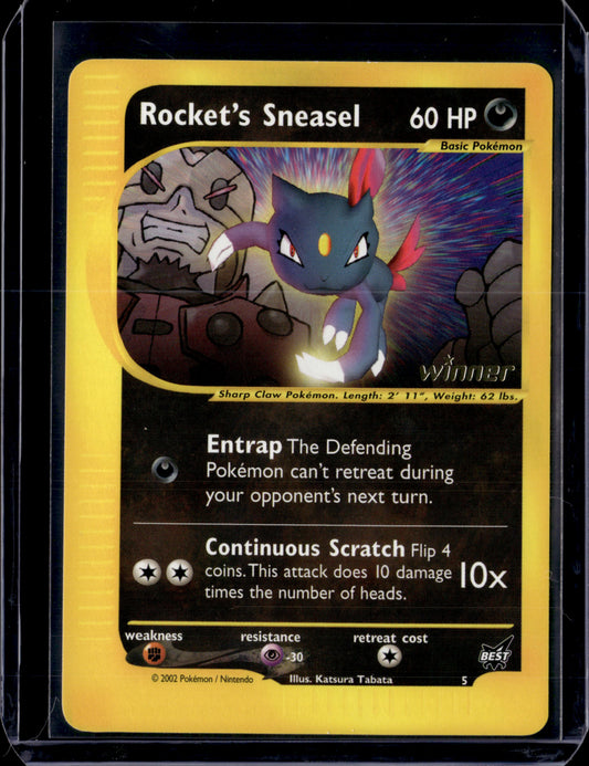 Rocket's Sneasel - 5 [Winner] Best of Promos #005/009 Normal Pokémon Card (front)