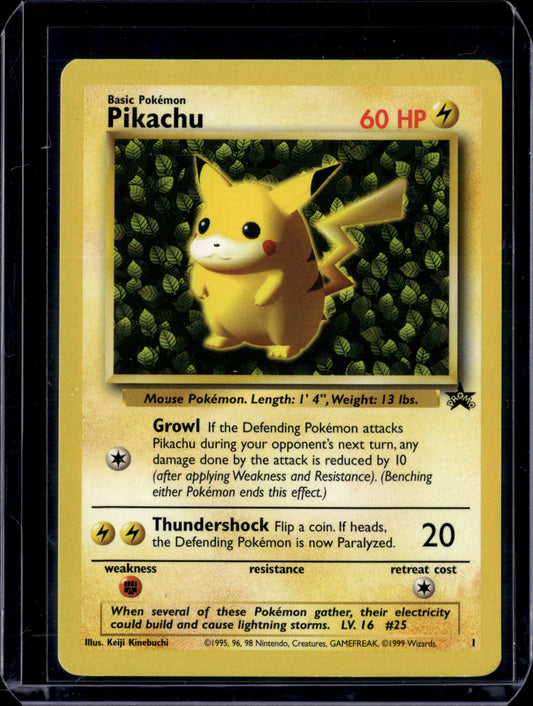 Pikachu (1) WoTC Promo #01/53 Normal Pokémon Card (front)