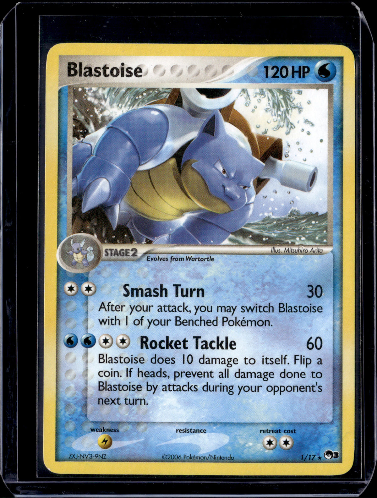 Blastoise POP Series 3 #001/017 Normal Pokémon Card (front)