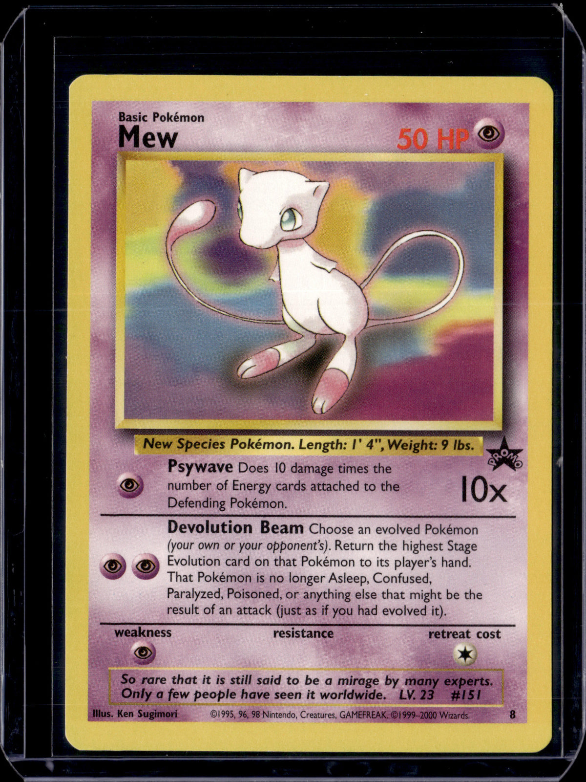 Mew (8) WoTC Promo #08/53 Normal Pokémon Card (front)