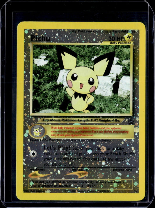 Pichu WoTC Promo #35/53 Reverse Holofoil Pokémon Card (front)