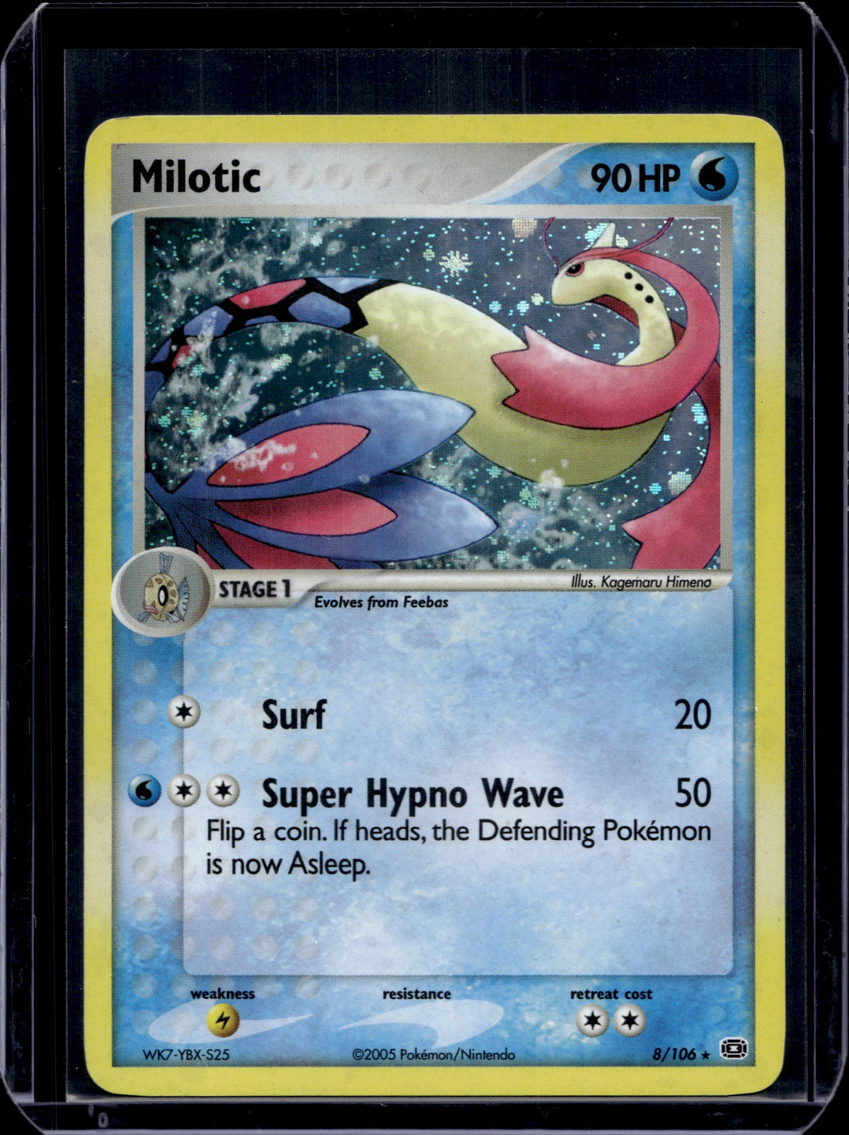 Milotic Emerald #8/106 Holofoil Pokémon Card (front)