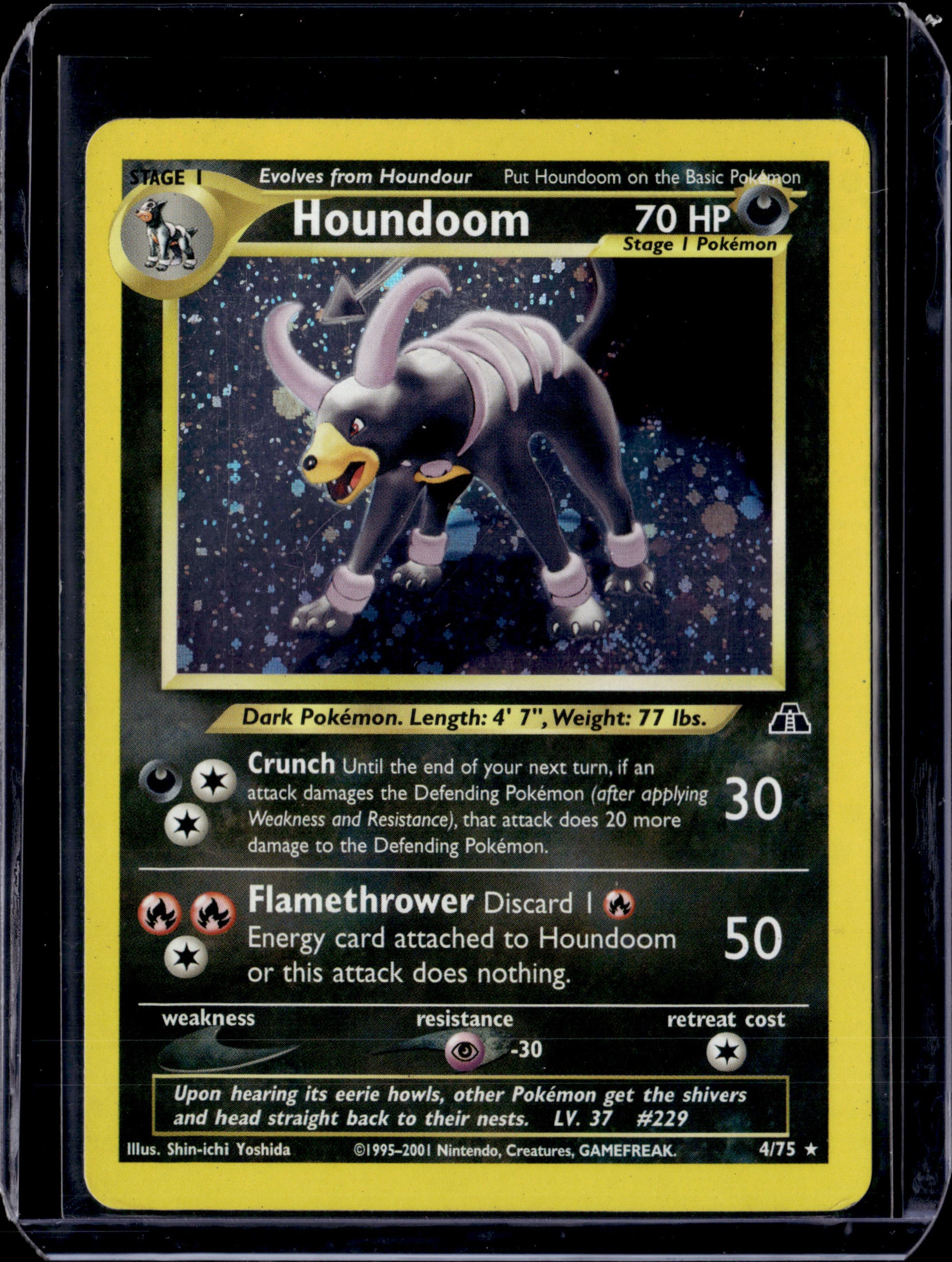Houndoom (4) Neo Discovery #04/75 Unlimited Holofoil Pokémon Card (front)