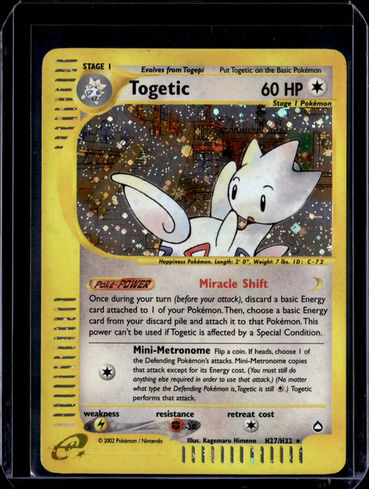 Togetic (H27) Aquapolis #H27/H32 Holofoil Pokémon Card (front)