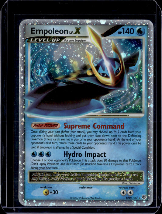 Empoleon LV.X Diamond and Pearl #120/130 Holofoil Pokémon Card (front)