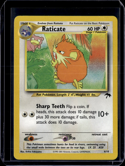 Raticate Southern Islands #06/18 Normal Pokémon Card (front)