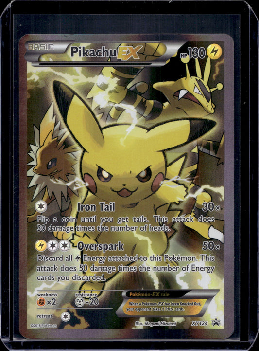 Pikachu EX - XY124 XY Promos #XY124 Holofoil Pokémon Card (front)