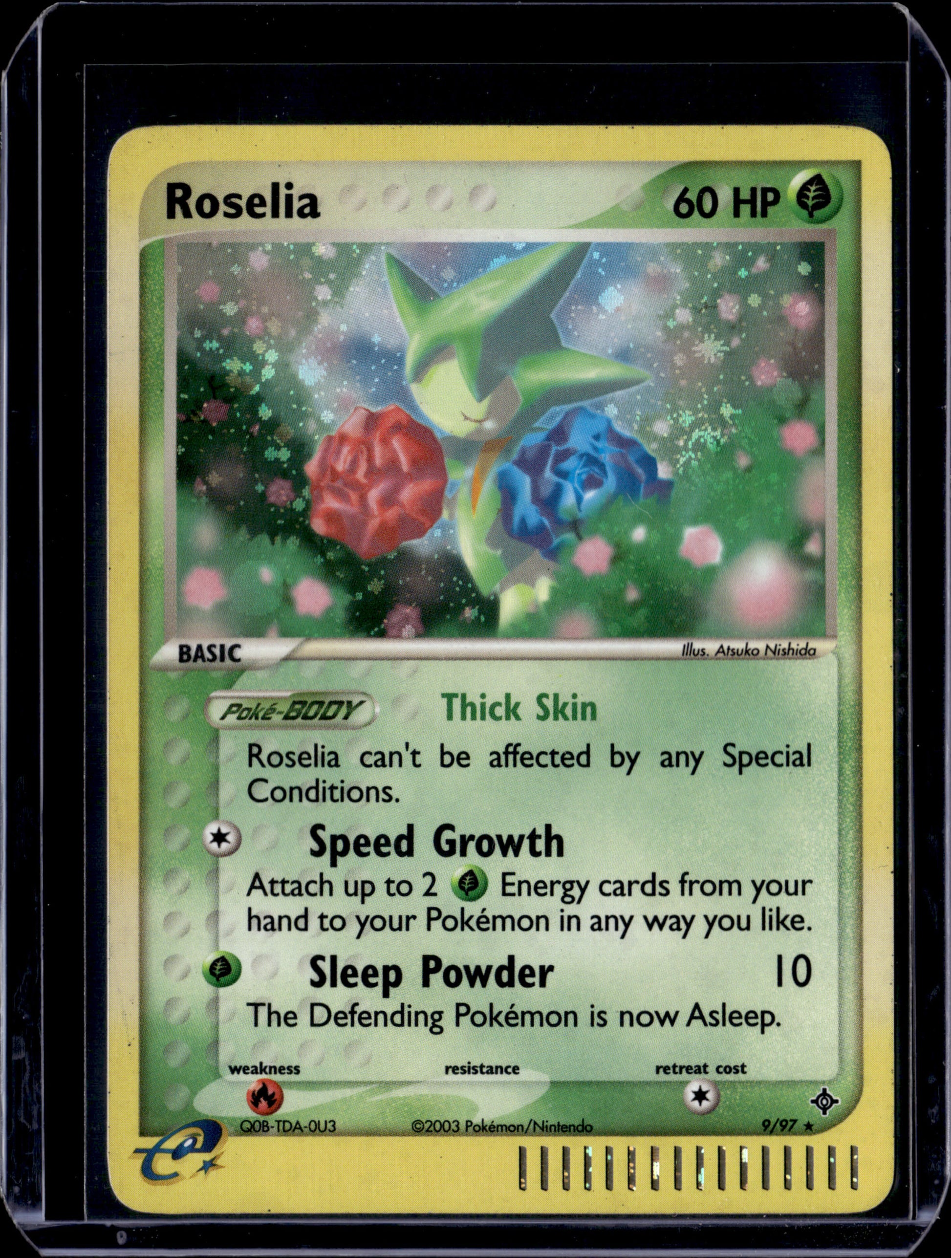 Roselia Dragon #9/97 Holofoil Pokémon Card (front)