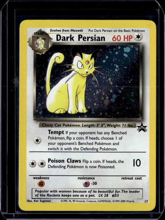 Dark Persian WoTC Promo #17/53 Holofoil Pokémon Card (front)
