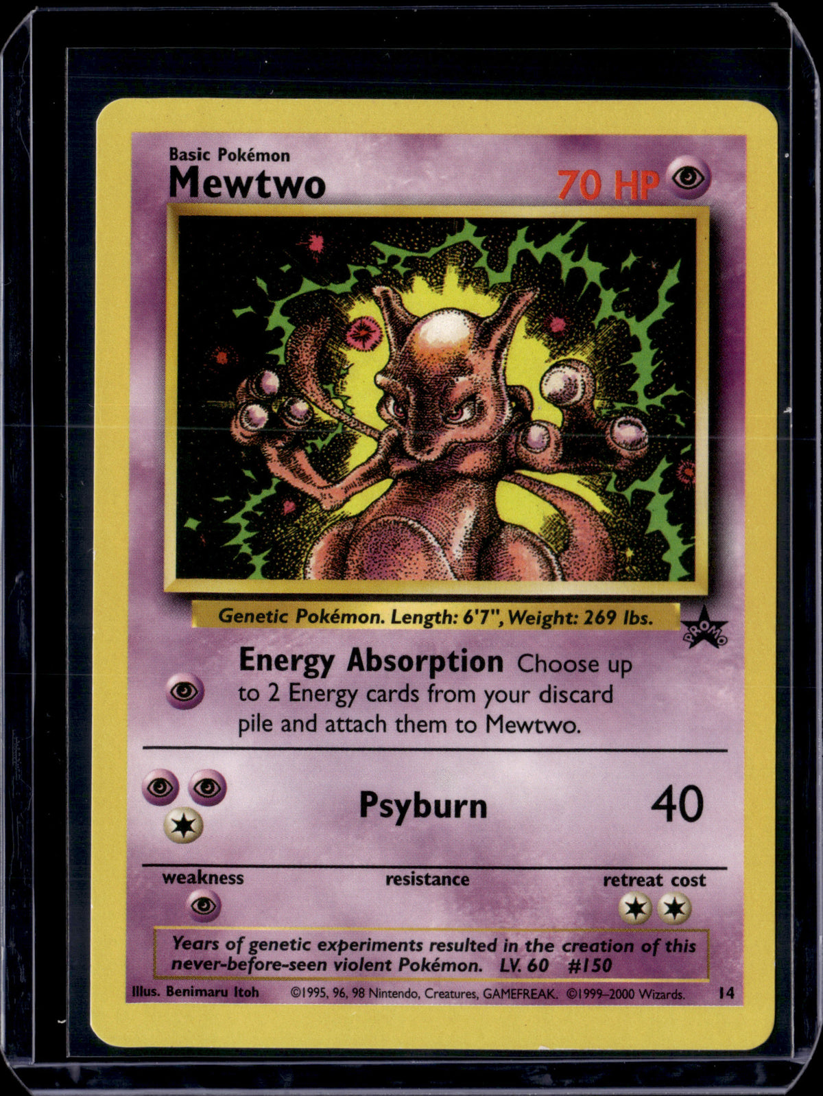 Mewtwo (14) WoTC Promo #14/53 Normal Pokémon Card (front)