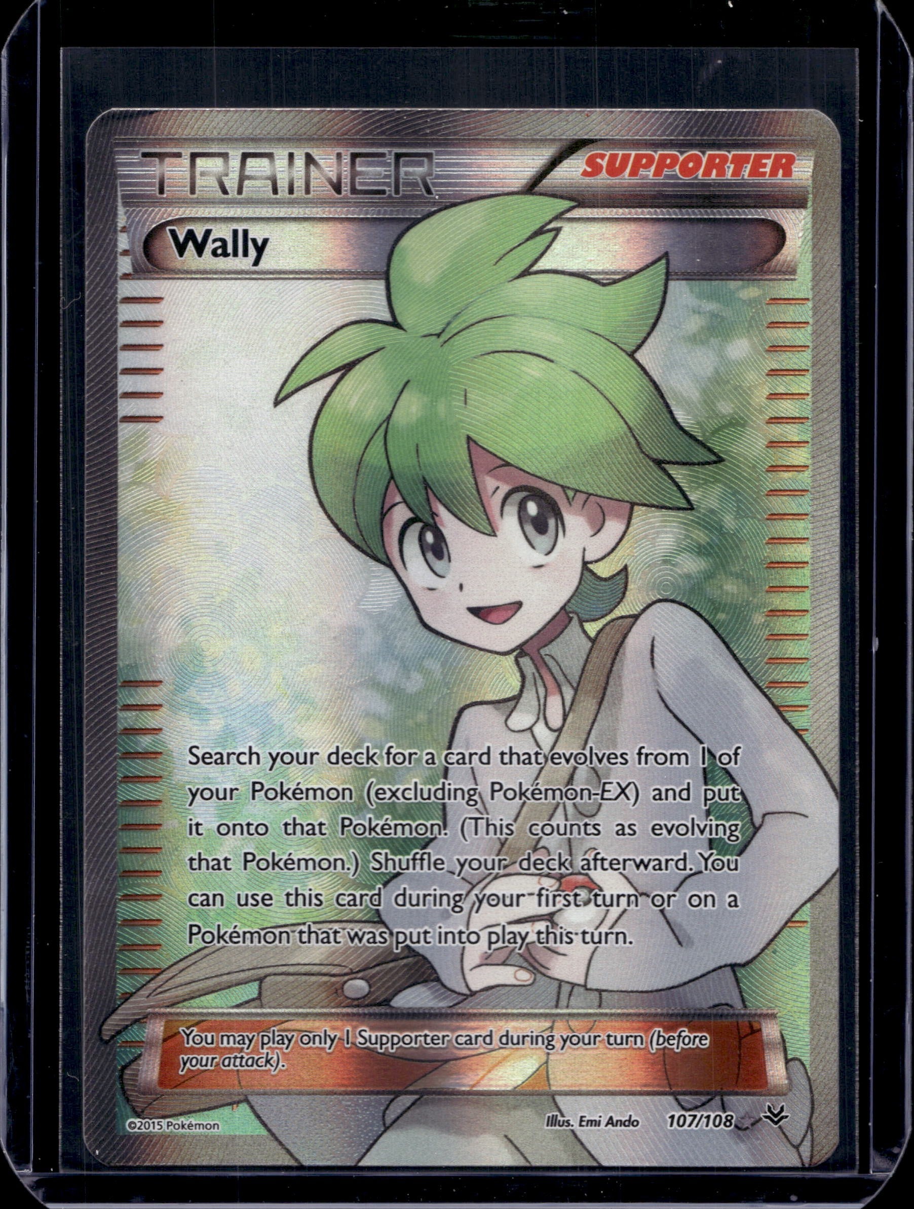 Wally (107 Full Art) XY - Roaring Skies #107/108 Holofoil Pokémon Card (front)