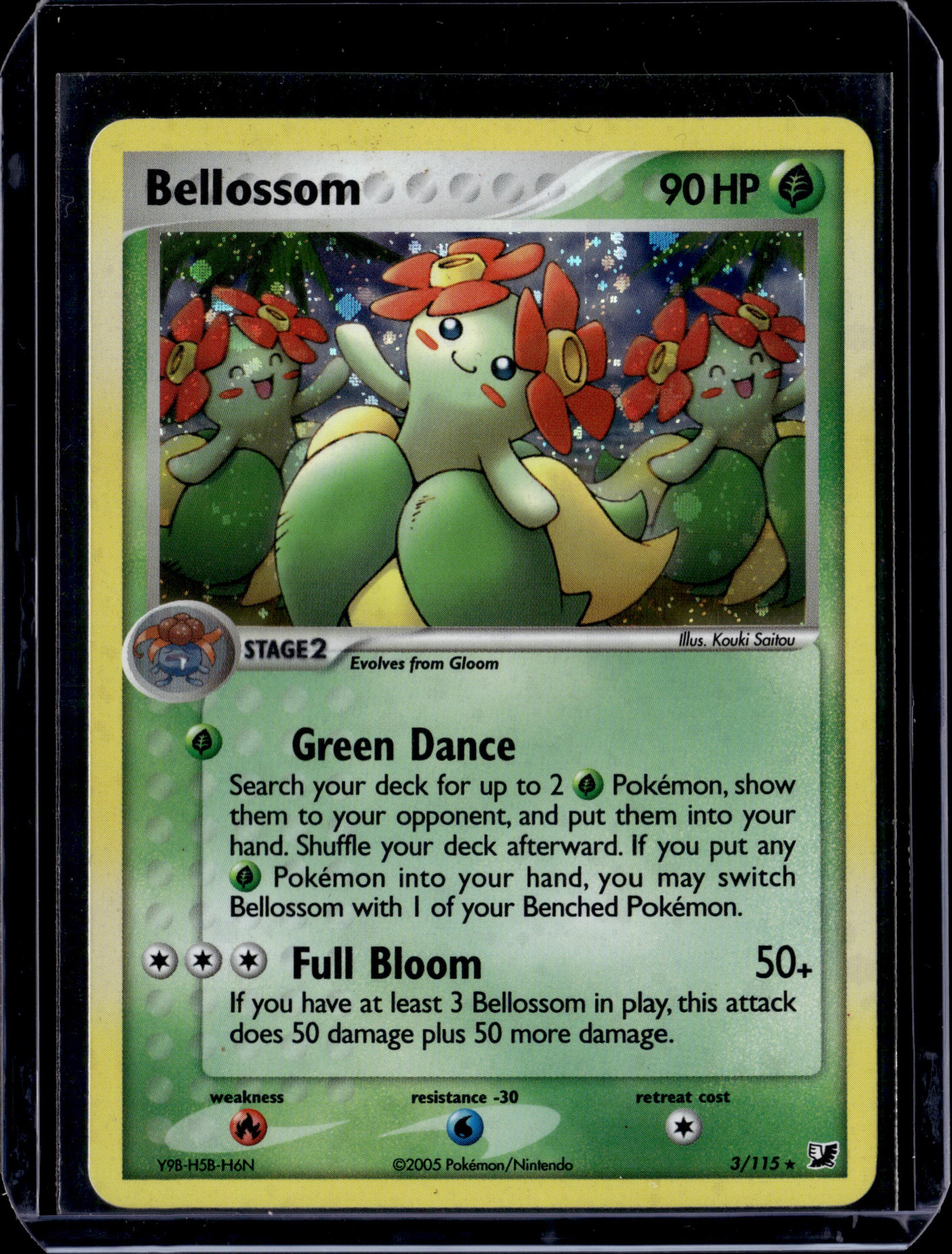 Bellossom Unseen Forces #3/115 Holofoil Pokémon Card (front)