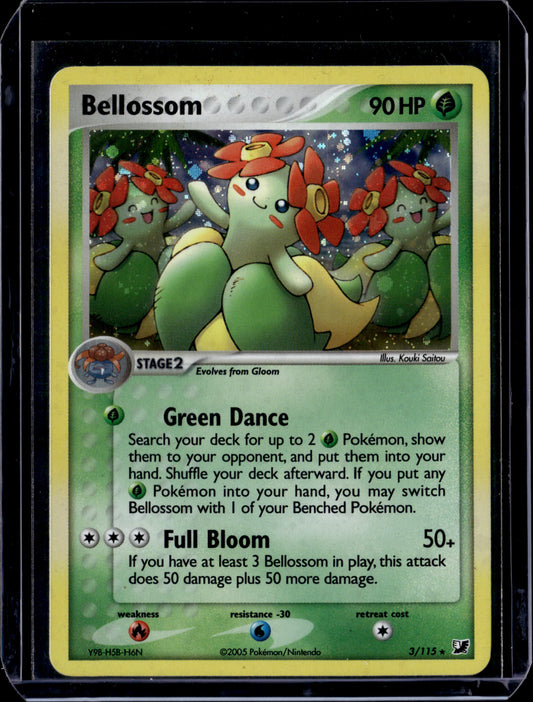 Bellossom Unseen Forces #3/115 Holofoil Pokémon Card (front)