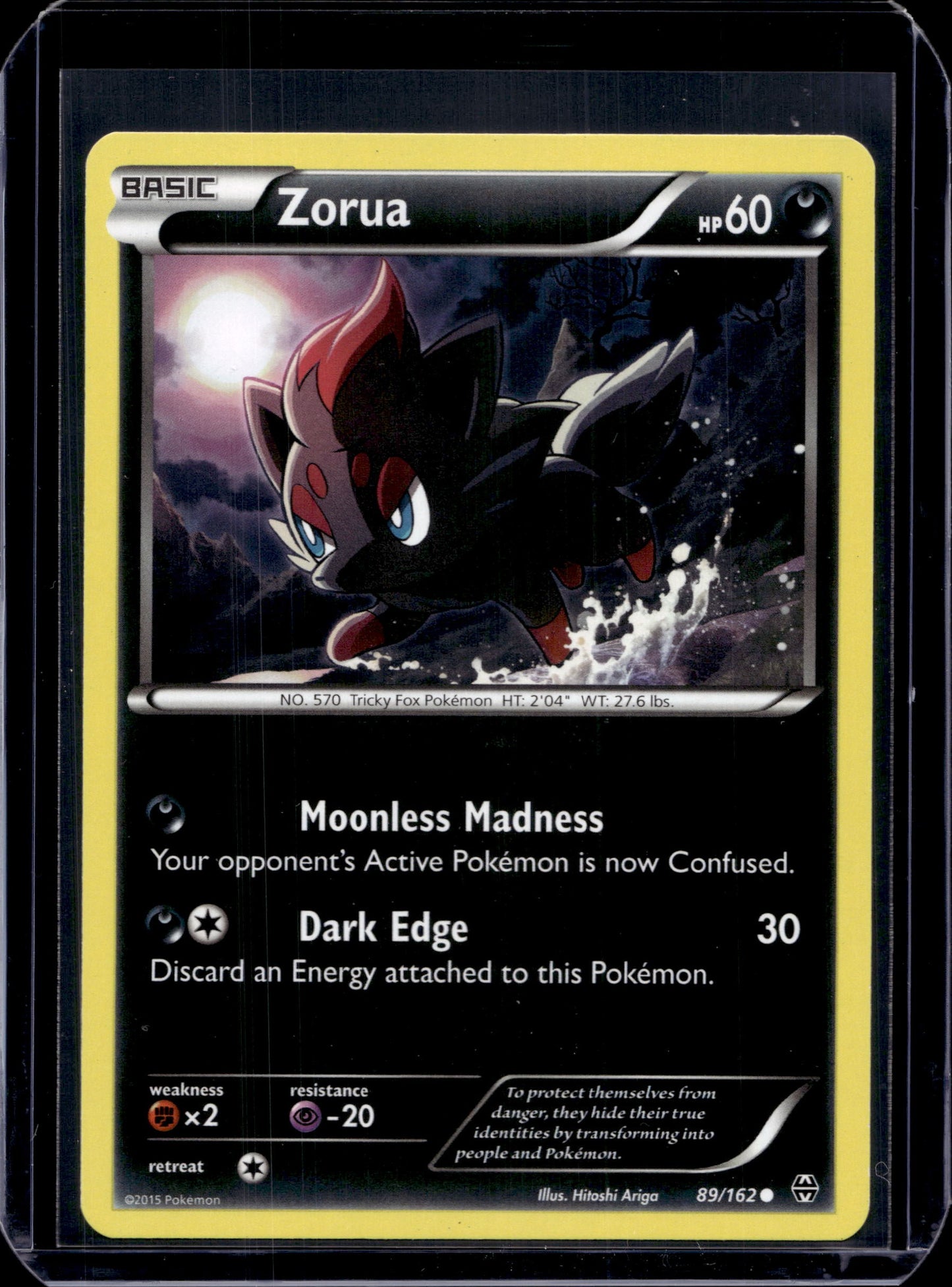 Zorua (89) XY - BREAKthrough #89/162 Normal Pokémon Card (front)