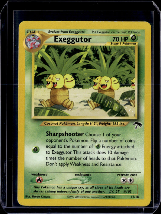 Exeggutor Southern Islands #13/18 Normal Pokémon Card (front)